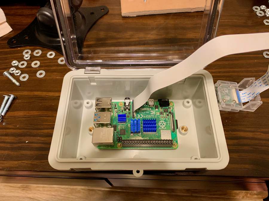 Pi installed into project box.